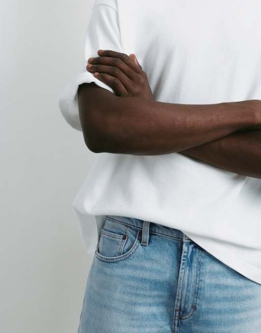 Pull&Bear Slim fit jeans in pale indigo, 3 of 7