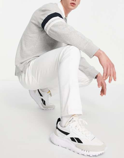Pull&Bear slim fit jeans in white