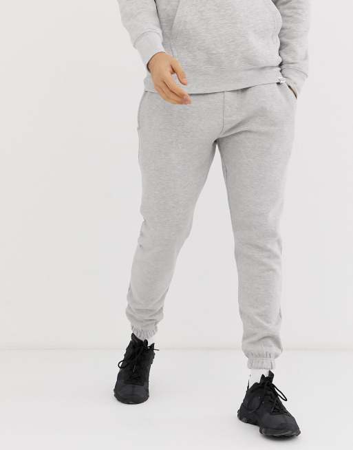 grey slim fit sweatpants