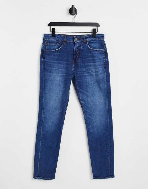 Pull&Bear Slim Jeans In Dark Wash