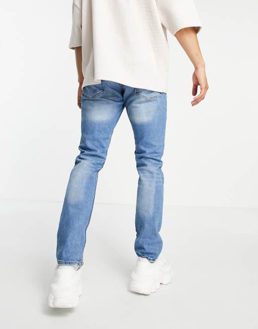 Pull&Bear slim jeans in light blue, 3 of 4