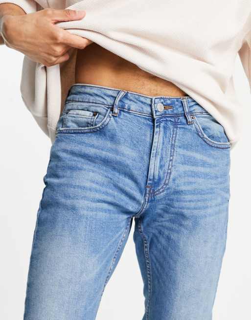 Pull&Bear slim jeans in light blue, 4 of 4
