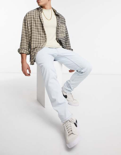 Pull Bear Slim Jeans In Vintage Bleach Wash Blue Asos This spring, retire the medium wash jeans and beige for something a little more fun. asos