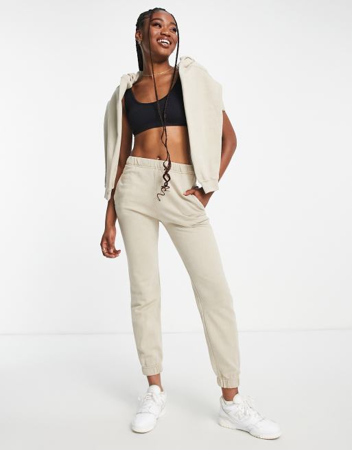 Crop top best sale joggers set