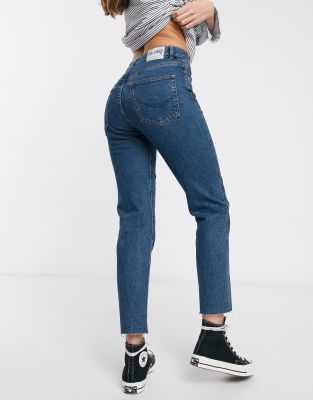 pull and bear slim mom jeans