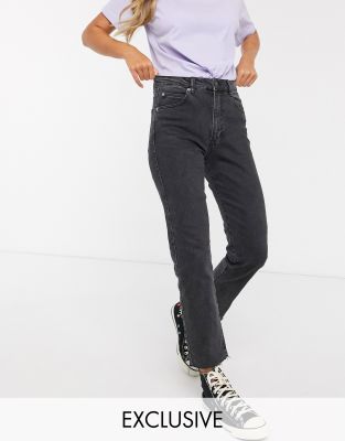 black skinny mom jeans