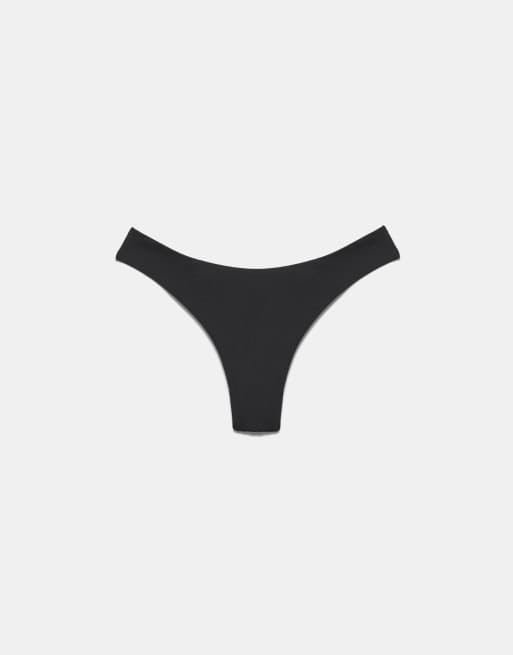 Pull&Bear - Slip bikini brasiliano nero, 2 di 4