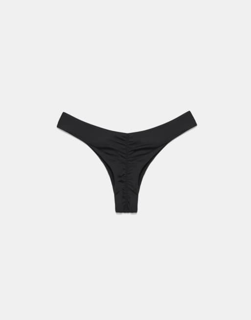Pull&Bear - Slip bikini brasiliano nero, 3 di 4