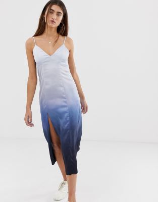 ombre slip dress