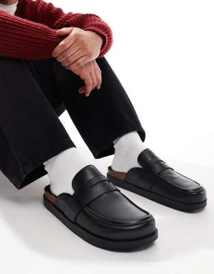 slip on loafers in black