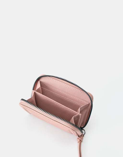 Pull&Bear sliten plånbok i rosa, 4 av 4