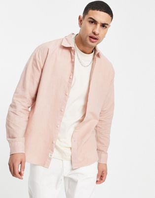 Pull&Bear smart shirt in pink - ASOS Price Checker