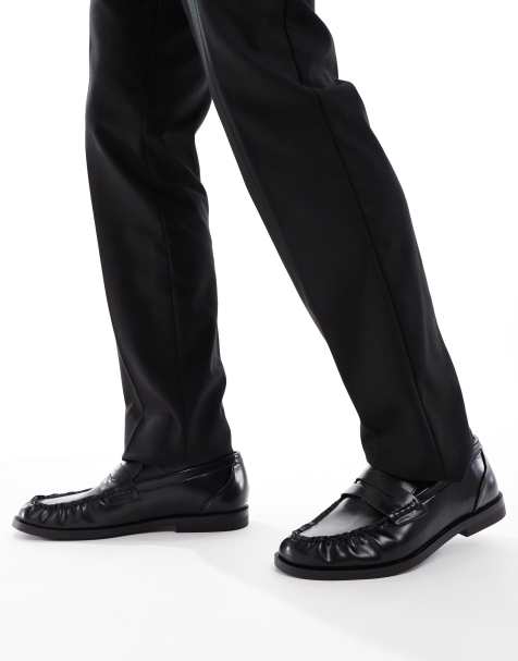 Pull&Bear – Smarte Loafer in Schwarz - view 1