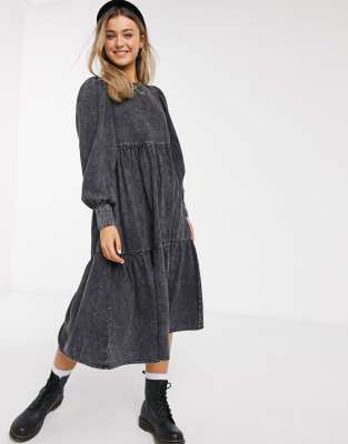 pull and bear denim dress