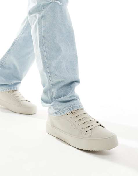 Pull&Bear - Sneakers beige rétro - view 1