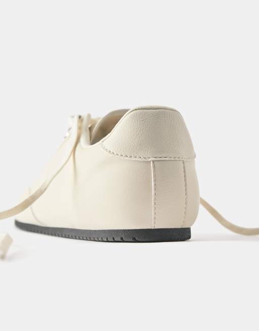Pull&Bear sneakers bowling ecru, 6 di 7