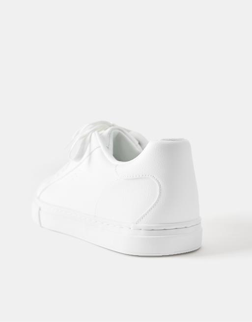 Pull&Bear - Sneakers casual bianche, 3 di 4