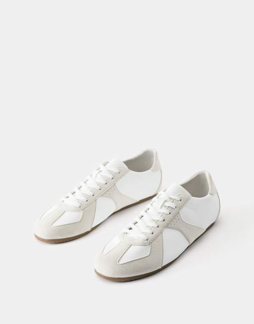Pull&Bear sneakers casual bianche, 2 di 4