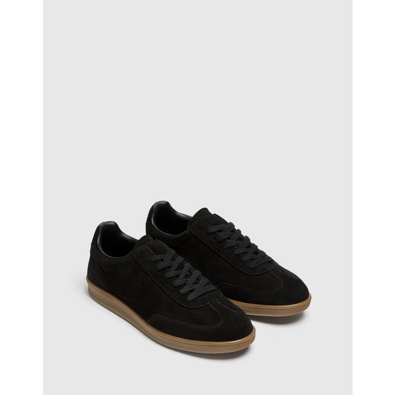 Scarpe, Stivali e Sneakers Uomo Pull&Bear - Sneakers casual nere con suola in gomma