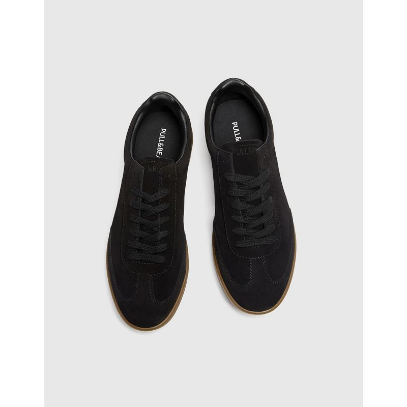 Scarpe, Stivali e Sneakers Uomo Pull&Bear - Sneakers casual nere con suola in gomma