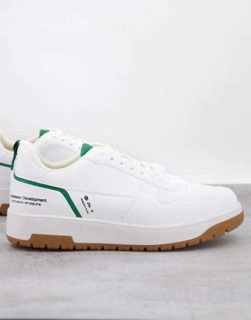 Pull&Bear - Sneakers da corsa bianche con suola in gomma