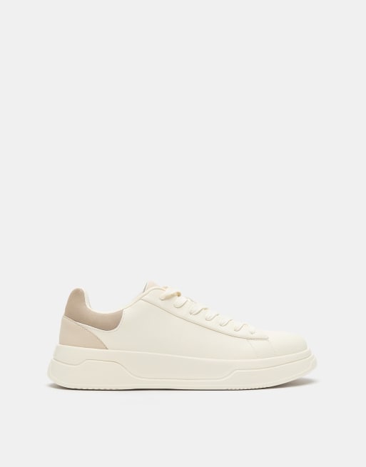 Pull&Bear - Sneakers écru con dettagli