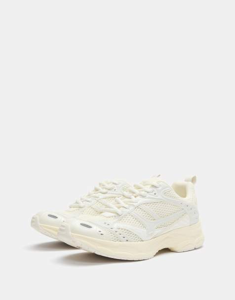 Pull&Bear - Sneakers écru con pannelli multipli - view 1