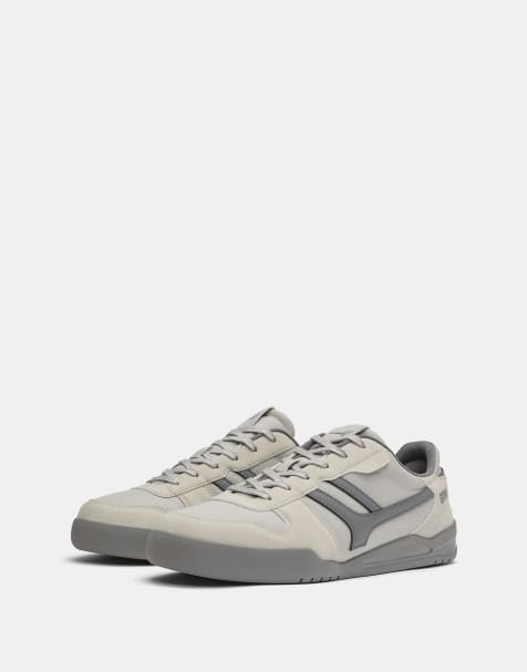 Pull&Bear - Sneakers grigie rétro - view 1