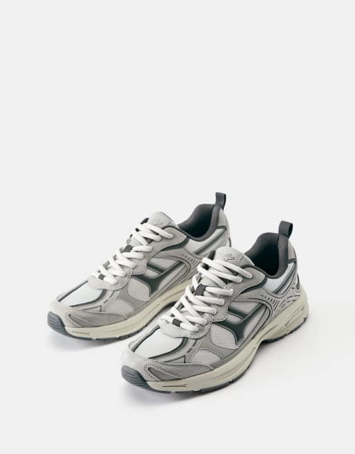 Pull&Bear sneakers i grå, 2 af 4