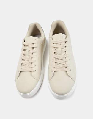 Pull&Bear Sneakers in ecru