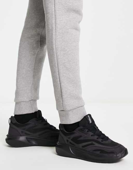 Pull&Bear - Sneakers met dikke zool in zwart