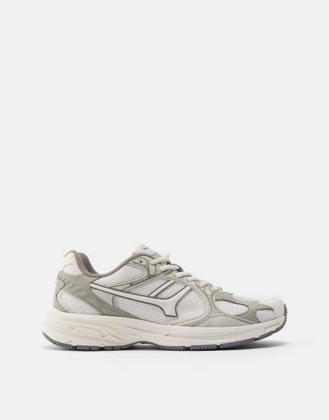 Pull&Bear - Sneakers met verschillende stukken in ecru - view 1