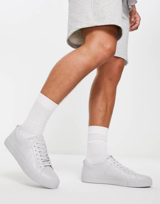 Pull&Bear - Sneakers met veters in grijs