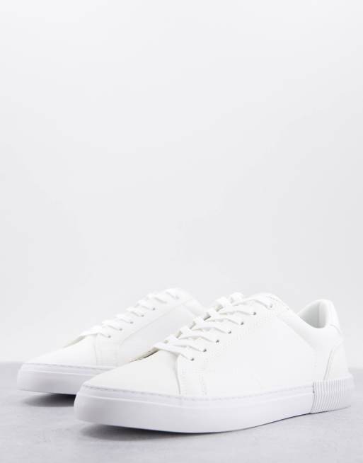 Pull&Bear - Sneakers met veters in wit