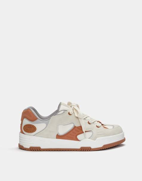 Pull&Bear - Sneakers stile skater multielemento bianche - view 1