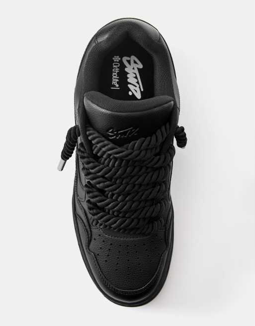 Pull&Bear - Sneakers stringate nere, 3 di 4