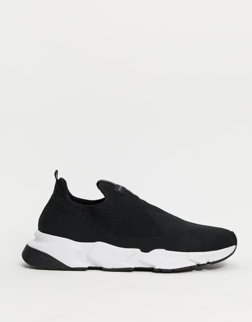 Pull&Bear sock sneakers in black