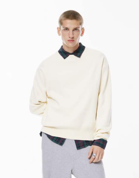 Pull&Bear Soft knit jumper in off white