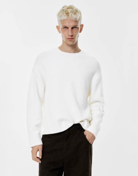 Pull&Bear Soft knit sweater in off white - view 1