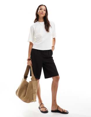 Pull & Bear Soft Touch Cinched Waist T-shirt