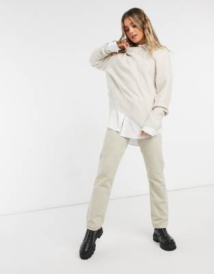 soft crew neck sweater