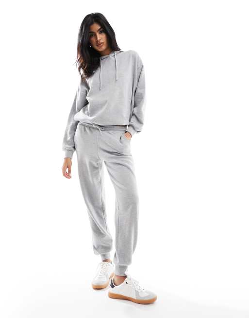 Ribbed hoodie and online jogger set