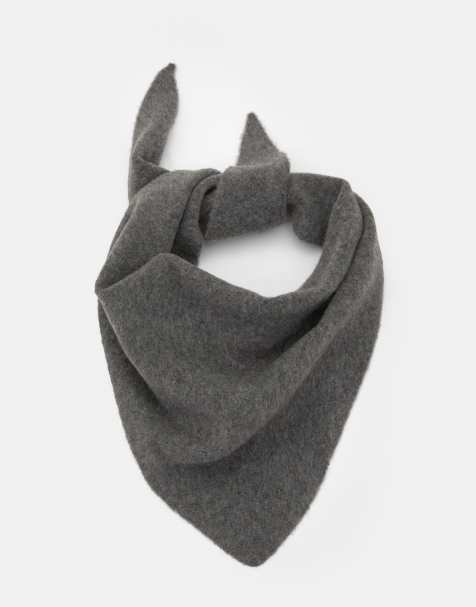 Pull&Bear Soft touch scarf in grey - view 1