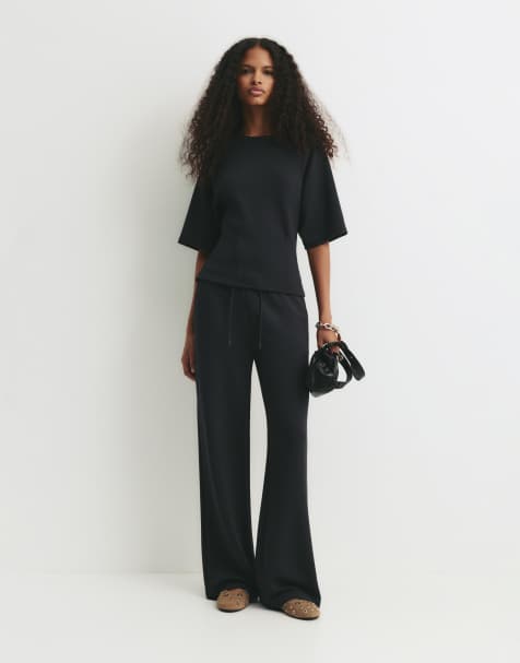 Pull&Bear soft touch set in black - view 1