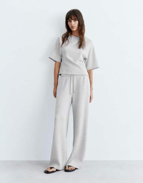 Pull&Bear soft touch set in light grey - view 1