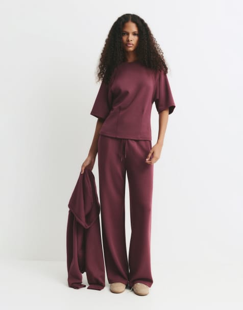 Pull&Bear soft touch set in pink - view 1