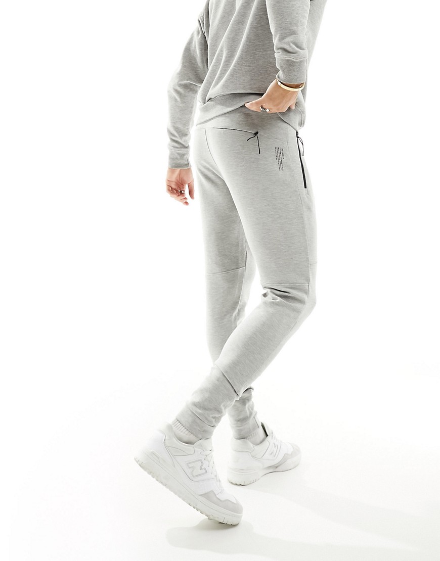 Pull & Bear Soft Touch Sweatpants In Gray-brown
