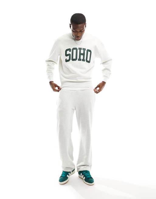 Pull&Bear Soho sweatshirt in gray