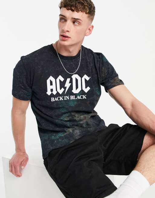 Pull&Bear — Sort ACDC T-shirt