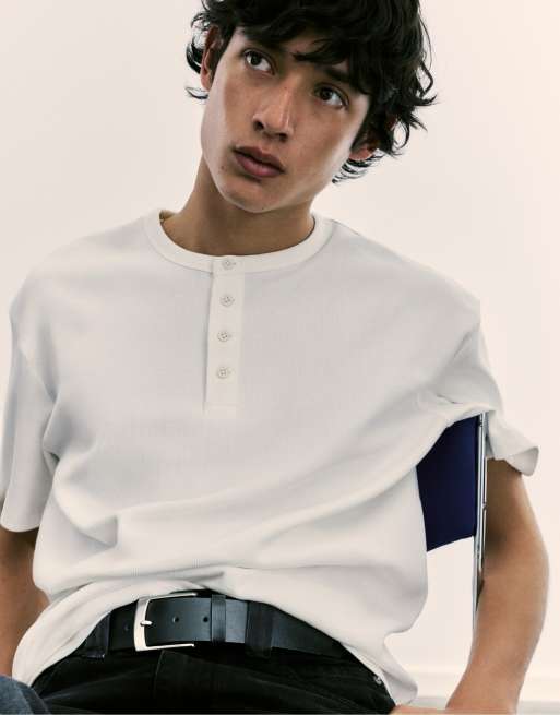 Pull&Bear - Sort bælte med lædereffekt, 2 af 4